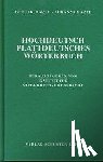 Harte, Günter, Harte, Johanna - Hochdeutsch - Plattdeutsches Wörterbuch
