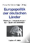 Franz H U Borkenhagen - Europapolitik Der Deutschen Lander