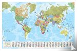 Marco Polo - World Political Marco Polo Wall Map with Flags