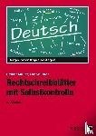 Müller, Heiner, Vollmer, Uta - Rechtschreibblätter mit Selbstkontrolle. 6. Schuljahr