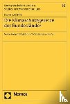 Schnittker, Daniel - Die Klimaschutzgesetze der Bundesländer