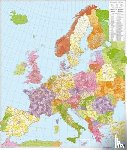  - Europe Post Codes Map Provided with Metal Ledges/Tube 1:3 700 000