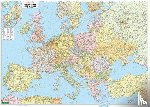  - Europe Map Provided with Metal Ledges/Tube 1:3 500 000