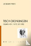 Perec, Georges - Tisch-Ordnungen