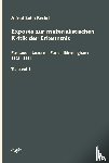 Sohn-Rethel, Alfred - Exposés zur materialistischen Kritik der Erkenntnis