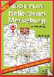  - Buchstadtplan Halle (Saale) , Merseburg und Umgebung 1 : 20 000