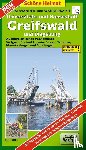  - Hansestadt Greifswald und Umgebung Radwander- und Wanderkarte 1 : 50 000. Mit Stadtplan Greifswald. 1:20000