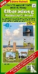  - Radwander- und Wanderkarte mit Zick-Zack-Faltung Elberadweg, Magdeburg-Cuxhaven