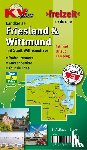 - Friesland & Wittmund Kreiskarte, KVplan, Radkarte/Freizeitkarte/Routenkarte zur Tour-de-Fries, 1:60.00