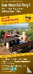  - Wanderkarte Saar-Hunsrück-Steig 1, Perl - Idar-Oberstein, Kell am See - Trier 1:25 000