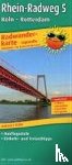  - Rhine Cycle Path 5, Cologne - Rotterdam, cycle tour map 1:50,000