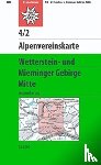 - DAV Alpenvereinskarte 04/2 Wetterstein Mieminger Gebirge Mitte 1 : 25 000 Wegmarkierungen - Topographische Karte