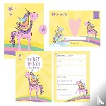 Wirth, Lisa - 12 Einladungskarten Geburtstag Einhorn (Mädchen). Handgemachte Einladungskarten Kindergeburtstag inkl. 12 liebevollen Hand designten Briefumschlägen.