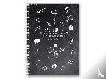  - familiawedding black-Doodle- Design XXL Gästebuch zur Hochzeit