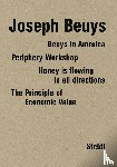 Staeck, Klaus, Steidl, Gerhard - Joseph Beuys: Four Books in a Box - Beuys in America, Das Wirtschaftswertprinzip, Periphery Workshop, Honey is flowing in all directions