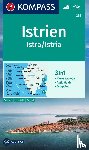  - Kompass WK238 Istrien / Istrië - Wandelkaart Schaal 1 : 75.000