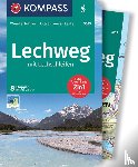 Schäfer, Brigitte - KOMPASS Wanderführer Lechweg mit Lechschleifen, 16 Touren und Etappen mit Extra-Tourenkarte