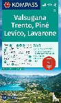  - KOMPASS Wanderkarte 75 Valsugana, Trento, Piné, Levico, Lavarone 1:50.000