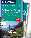 Fella, Geraldine - KOMPASS Wanderführer SalzAlpenSteig, Chiemsee, Königssee, Hallstätter See, 40 Touren mit Extra-Tourenkarte