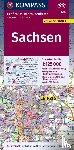  - KOMPASS Großraum-Radtourenkarte 3708 Sachsen 1:125.000