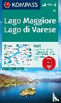  - Kompass WK90 Lago Maggiore, Lago di Varese - Wandelkaart Schaal 1 : 50.000