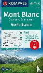  - Kompass WK85 Mont Blanc, Chamonix, Courmayeur - Wandelkaart Schaal 1 : 50.000
