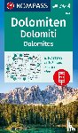 - KOMPASS Wanderkarten-Set 672 Dolomiten, Dolomiti, Dolomites (4 Karten) 1:35.000