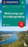 Behla, Silvia, Behla, Thilo - KOMPASS Wanderführer Rheinsteig RheinBurgenWeg, 34 Etappen mit Extra-Tourenkarte