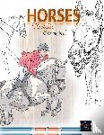 Coloring, Happy Arts - Realistic horses coloring book