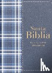 Reina Valera 1960 - Biblia Rvr 1960 Compacta Símil Piel Cuadros Azul Marino Oscuro (Bible Rvr 1960 Compact Size Leatherlike Navy Blue Checked Pattern (Spanish Edition)