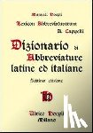 Cappelli, Adriano - Dizionario di abbreviature latine ed italiane