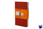  - Moleskine Ruled Cahier ( set of 3) Cranberry Red pocket