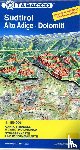  - Strassenkarte Südtirol / Alto Adige - Dolomiti 1:150 000