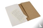 Moleskine - Moleskine Cahier large blanko packpapierbraun DIN A5. 3er Pack