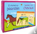 ZNU - Zo teken je paarden - 12 sjabloonkaarten / Dessine des chevaux – 12 cartes pochoirs - 12 Sjabloonkaarten