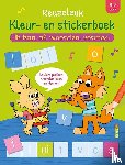 ZNU - Reuzeleuk kleur- en stickerboek - Ik kan al woorden vormen (6-7 j.) - Letters plakken, woorden lezen en kleuren!