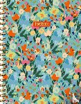 ZNU - Painted Florals spiraalboek groot (lijnen) / Painted Florals notebook Carnet à spirale (ligné)