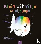 Klein wit visje en zijn papa