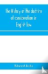 Jenks, Edward - The history of the doctrine of consideration in English law
