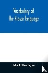 P Harrington, John - Vocabulary of the Kiowa language