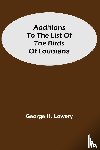 H Lowery, George - Additions to the List of the Birds of Louisiana