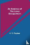 R Playtner, H - An Analysis of the Lever Escapement