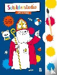  - Kleurboek met verfpalet en penseel Sinterklaas