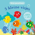  - 5 kleine visjes (kartonboek met puzzelstukken aan koord)