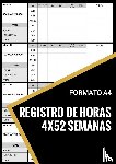 & Libros, Libros - Registro de Horas - 4x52 Semanas - Formato A4