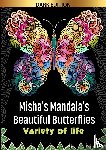 Black Edition, HugoElena - Misha's mandala's: Beautifull butterflies Variety of life - Mindfulness kleurboek