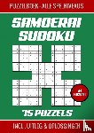 Boekenshop, Kerstcadeau - Samoerai Sudoku - Puzzelboek met 75 Puzzels - Alle Spelniveaus - Kerstcadeau: Sudoku Samoerai van Makkelijk tot Moeilijk - 375 Sudoku's / 75 Samoerai Sudoku's - Inclusief Uitleg en Oplossingen (A4 Formaat)