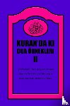 Tunca, Raşit - KURANDAKi DUA ÖRNEKLERi II