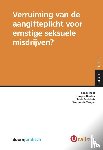 Kool, Renée, Kristen, François, Beekhuis, Tekla, Zanger, Wouter de - Verruiming van de aangifteplicht voor ernstige seksuele misdrijven?