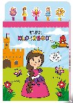 Interstat - Kleurboek met 5 potloden en gummen - Prinsessen - Vrolijke kleurboeken